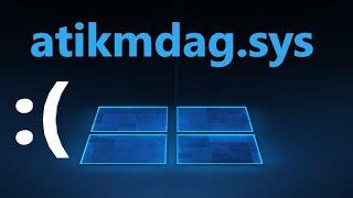 Исправление ошибки atikmdag.sys на синем экране Windows 11/10