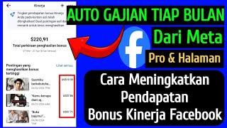 Tips Meningkatkan Pendapatan Bonus Kinerja Facebook || Monetisasi Bonus FB