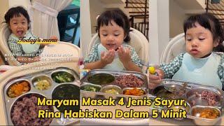 Maryam Masak 4 Jenis Sayur, Rina Habiskan Dalam 5 Minit