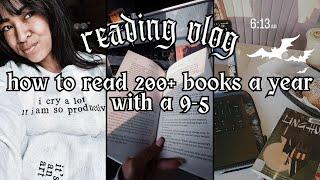 READING VLOG | how I read 200+ books a year with a 9-5