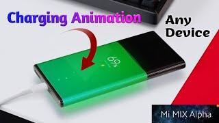 Charging Animation In Any Device |Mi Mix Alpha| Theme MIUI