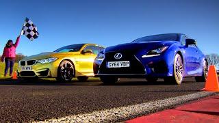 Drag Race Between BMW M4 & Lexus RC-F (1/3) - Fifth Gear