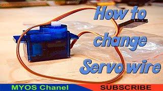 Servo 9g How to change servo wire, two wires servo