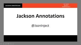 Jackson Deserialization - 5 - @JacksonInject