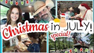 He wouldn't do that... | It's the Christmas in July SPECIAL! | Weekend Breakfast & Santa's Land