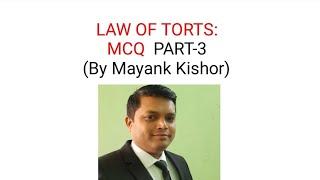 MCQ -Law of Torts : Part 3