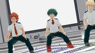 Танец /MMD/ My Hero Academia /Kirishima / Izuku / Bakugo/.