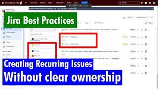 Jira Best Practices - Recurring issues without ownership