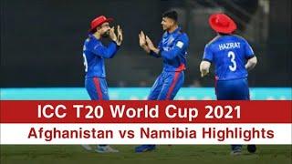 Afghanistan vs Namibia full match highlights | ICC T20 world cup 2021 | AFG vs NAM