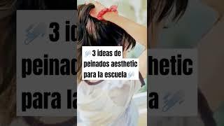 ️3 ideas de peinados aesthetic para la escuela️