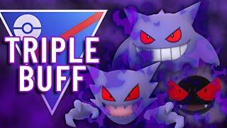 TRIPLE BUFFED SHADOW GASTLY LINE DEALS ASTONISHING DAMAGE IN THE GREAT LEAGUE!