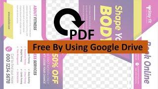 How to rotate pdf for free by using google drive