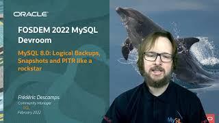 MySQL 8.0: Logical Backups, Snapshots and Point-in-Time Recovery like a Rockstar