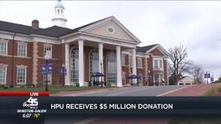 WXLV: Triad Couple Donates $5 Million to HPU