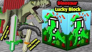 MINI GAME : DINOSAUR LUCKY BLOCK BEDWARS ** NOOB HÓA KHỦNG LONG CỔ DÀI BẠO CHÚA ĐÁNH XA NHƯ HACK ??