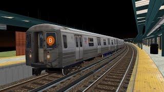 OpenBVE HD: NYC Subway R68 B Train With Howling Motors & Gearboxes On The Brighton Line