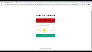 Chat GPT | your account has been blocked after multiple consecutive login attempts