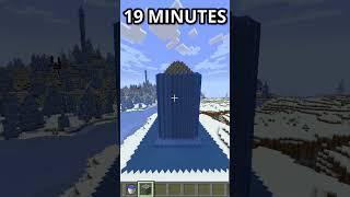 Minecraft Tower At Different Times World's Smallest Violin | #shorts