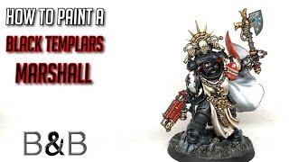 How to paint a Black Templars Marshall