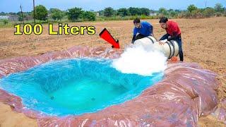 100 Liters Liquid Nitrogen In Pool | क्या ये पूल को जमा देगी? Mind Blowing Experiment