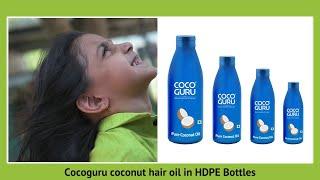 Cocoguru Coconut hair oil HDPE Bottles