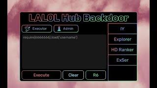 LALOL Hub Backdoor - Free Roblox ServerSide