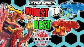 EVERY ULTRA SAIRUS RANKED FROM WORST TO BEST - Bakugan Evolutions Top 2 List