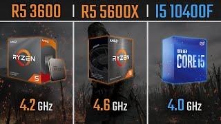 Ryzen 5 3600 vs Ryzen 5 5600X vs I5 10400F | 1080P, 1440P and 4K Benchmarks