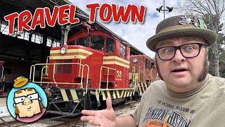 Travel Town Train Museum in Griffith Park - Los Angeles Zoo - Eating Corn Beef on Hollywood Blvd