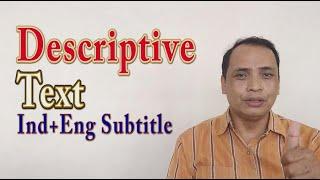 Descriptive Text, Generic Structure of  Descriptive text, The Purpose of Descriptive text, Subtitle