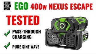 TESTED EGO 400w NEXUS ESCAPE Inverter EGO PAD5000