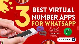 Get Free Virtual Number For WhatsApp in 2024 | Textfree | TextPlus | Talkatone