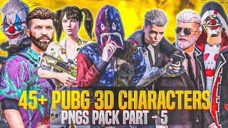 45+ Pubg 3d Character png Pack Free Download | Pubg 3d Characters Png Pack HD For Thumbnail | Part 5