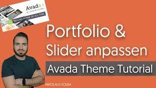 #5 Avada Theme Tutorial Deutsch - Portfolio und Slider
