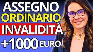 PENSIONI INVALIDITA’ FINO A 1000 EURO – A.O.I Assegno Ordinario Invalidità