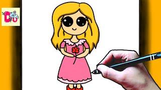 CUTE GIRL drawing tutorial || DU ARTS PRO