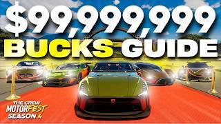 The ULTIMATE Money Method! How To Hit 99,999,999 Bucks In The Crew Motorfest | Season 4 Updated