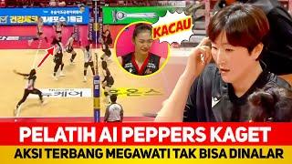 PELATIH AI PEPPERS MAKIN KAKU️AKSI TERBANG MEGAWATI JADI SOROTAN~RED SPARKS MENANG TAK TERTANDINGI