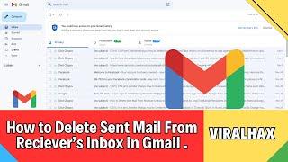 How to Delete Sent Mail from Receiver's Inbox in Gmail | how To Undo Sent Mail in Gmail | Unsend