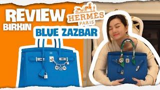 Review Túi Hermes “ Birkin 35 Blue Zazibar