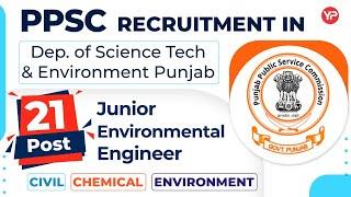 Good News for CIVIL, CH, Environment Engineers | PPSC Recruitment for JEE, Prepare written with YP