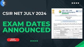 CSIR NET MATHEMATICAL SCIENCE EXAM DATE RELEASED