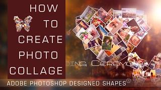 Free Photo Collage with your Desired Shapes with Photoshop