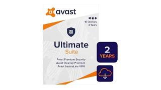 Avast Ultimate 2021  Antivirus+Cleaner+VPN  10 Devices, 2 Years