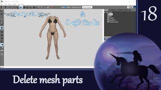 Outfit Studio 18: Delete Mesh Parts