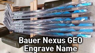 BAUER NEXUS GEO Engrave Name - 하키왕  #Shorts