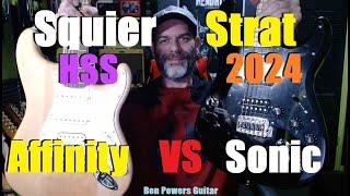 Squier Affinity HSS Strat VS Squier Sonic HSS Strat | Which One For You?