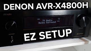 Simple Setup of the Denon AVR-X4800H 9.4ch 8K AV Receiver