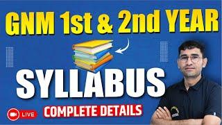 GNM First year Syllabus | GNM 2nd Year Syllabus | GNM SYLLABUS IN HINDI | GNM SUBJECT WISE SYLLABUS