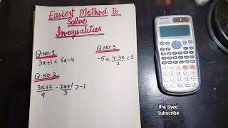 How to solve Inequalities | In urdu